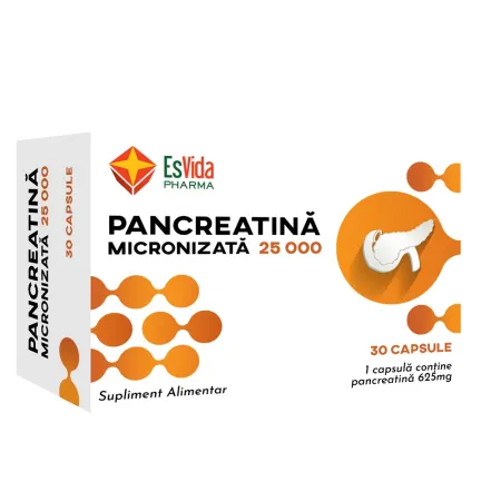 ESVIDA PANCREATINĂ MICRONIZATĂ 25.000